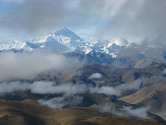 tibet berg moln